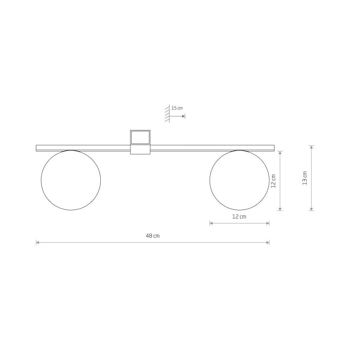 Nowodvorski Lampa przysufitowa PIK 12W only LED 50Hz - Aluminium lakierowane - Czarny I 10300