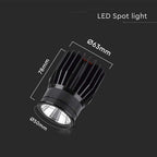 18W Żarówka Modułowa LED / Barwa: 6500K / Obudowa: Czarna