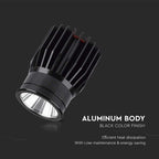 18W Żarówka Modułowa LED / Barwa: 3000K / Obudowa: Czarna