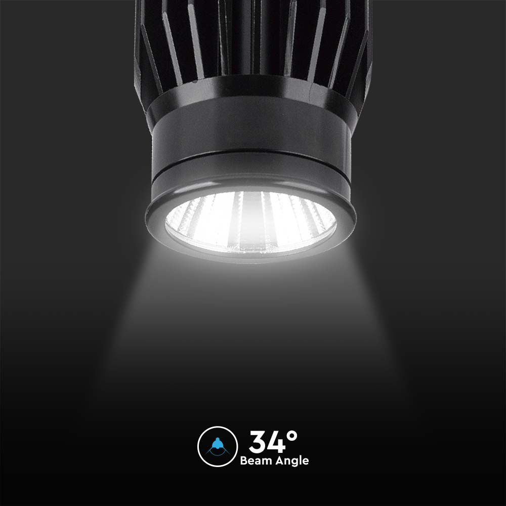18W Żarówka Modułowa LED / Barwa: 3000K / Obudowa: Czarna