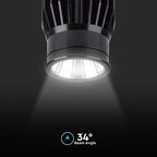 18W Żarówka Modułowa LED / Barwa: 6500K / Obudowa: Czarna