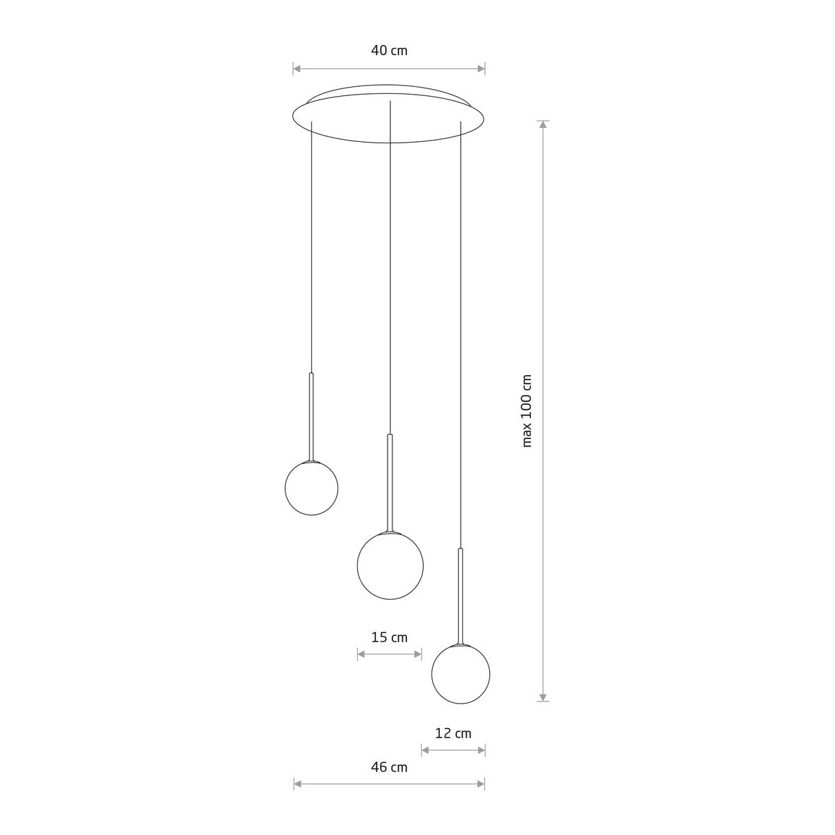 Nowodvorski Lampa wisząca KARO 12W only LED 50/60Hz - Stal lakierowana - Czarny II 10304