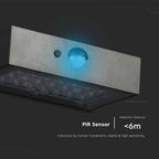 3WLampa ścienna LED solarna 350LM / Bateria litowa 3.7v 1200mA / Barwa: 4000K+3000K / Kolor: Czarny