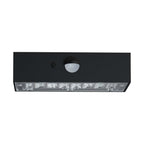 3WLampa ścienna LED solarna 350LM / Bateria litowa 3.7v 1200mA / Barwa: 4000K+3000K / Kolor: Czarny