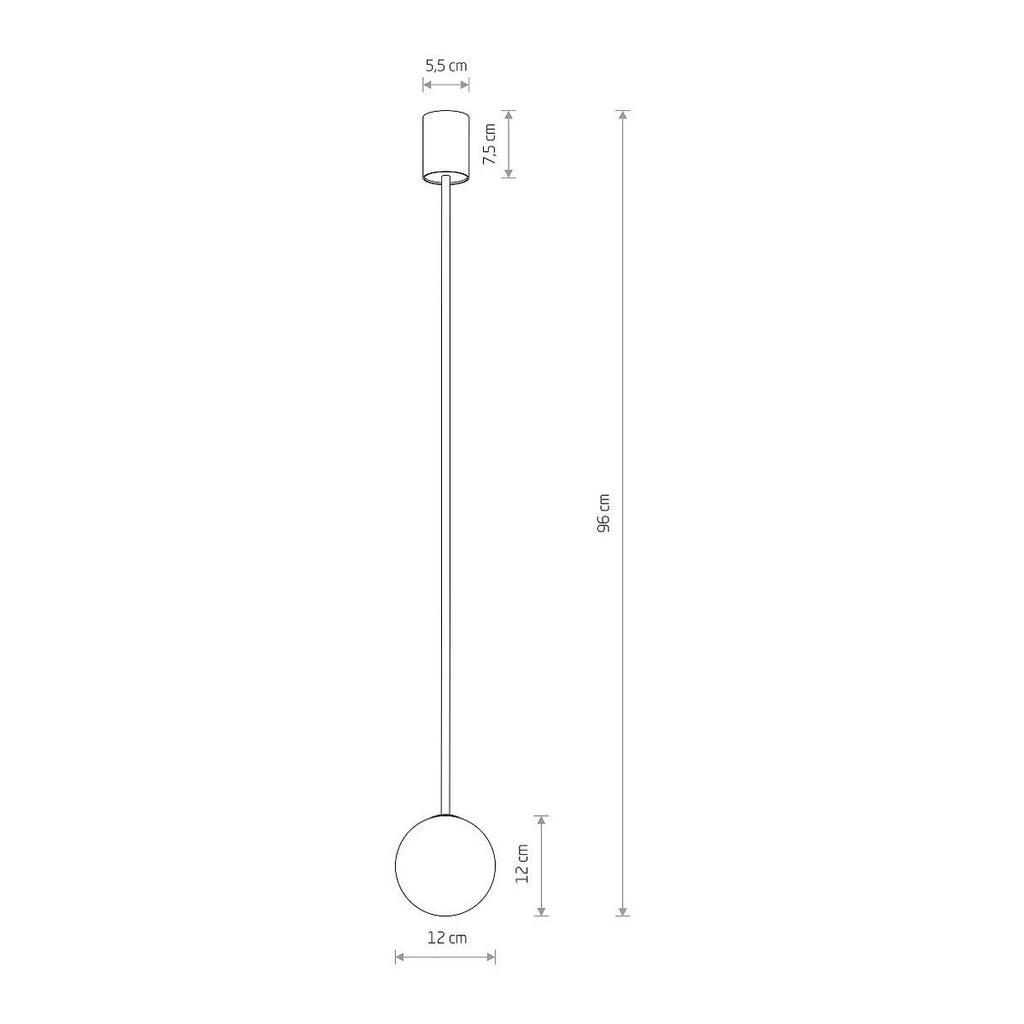 Nowodvorski Lampa wisząca KIER M 12W only LED 50/60Hz - Stal lakierowana - Satynowy złoty 10306