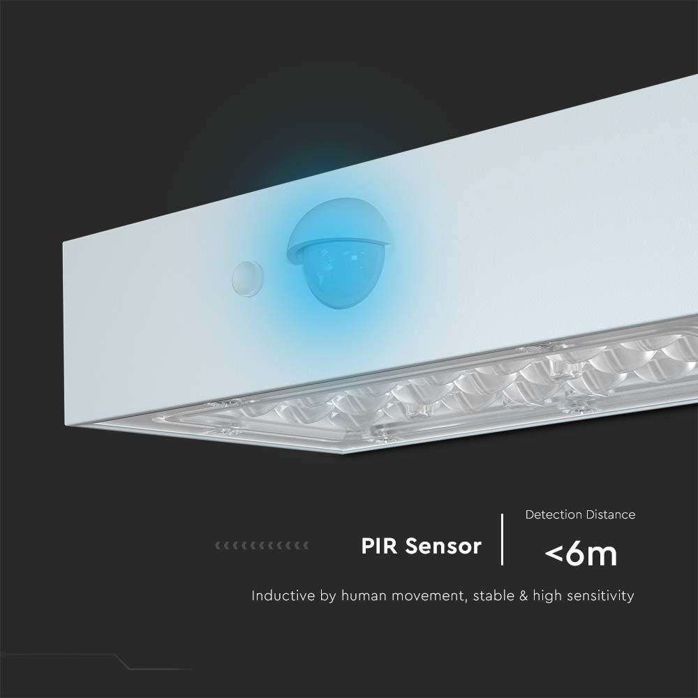 3WLampa ścienna LED solarna 350LM / Bateria litowa 3.7v 1200mA / Barwa: 4000K+3000K / Kolor: Biały