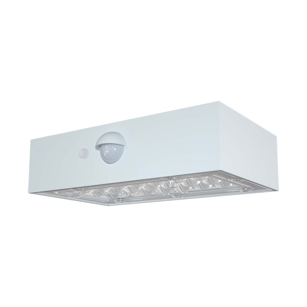 3WLampa ścienna LED solarna 350LM / Bateria litowa 3.7v 1200mA / Barwa: 4000K+3000K / Kolor: Biały