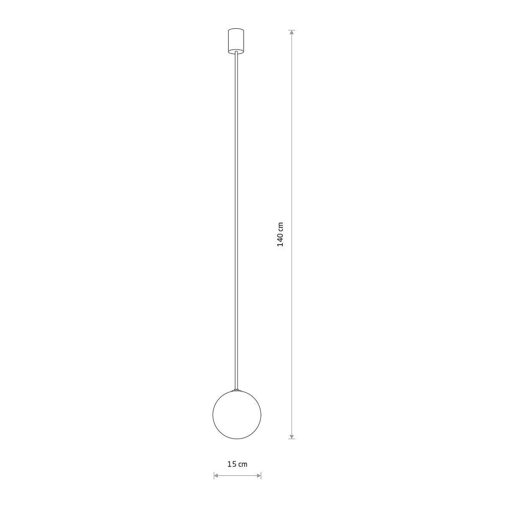 Nowodvorski Lampa wisząca KIER L 12W only LED 50/60Hz - Stal lakierowana - Satynowy złoty 10308
