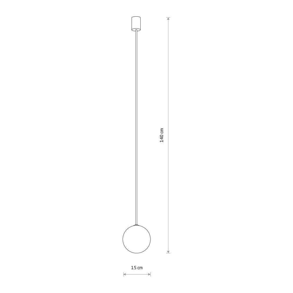 Nowodvorski Lampa wisząca KIER L 12W only LED 50/60Hz - Stal lakierowana - Satynowy złoty 10308