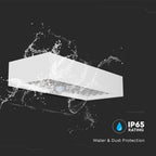 6W Lampa ścienna LED solarna 900LM / Bateria litowa 3.7v 3000mA / Barwa: 4000K / Kolor: Biały
