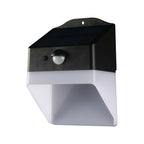 2W Lampa ścienna LED solarna 200LM / Bateria litowa 3.7v 1200mA / Barwa: 4000K / Kolor: Czarny+ Biały