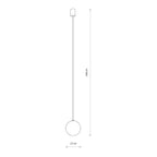 Nowodvorski Lampa wisząca KIER L 12W only LED 50/60Hz - Stal lakierowana - Czarny 10310