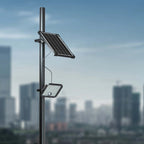 30W Naświetlacz solarny LED 4800LM / Bateria: Lithium Battery 6.4V 6000mA / Barwa: 6000K / Kolor: Czarny