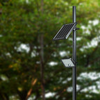 30W Naświetlacz solarny LED 4800LM / Bateria: Lithium Battery 6.4V 6000mA / Barwa: 4000K / Kolor: Czarny