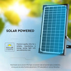 30W Naświetlacz solarny LED 4800LM / Bateria: Lithium Battery 6.4V 6000mA / Barwa: 4000K / Kolor: Czarny