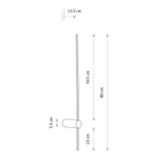Nowodvorski Kinkiet SABER LED M 11W 50/60Hz - Aluminium lakierowane - Czarny I 10312