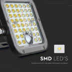 10W Naświetlacz solarny LED 1500LM / Bateria: Lithium Battery 3.7V 3600mA / Barwa: 6000K / Kolor: Czarny