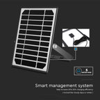 10W Naświetlacz solarny LED 1500LM / Bateria: Lithium Battery 3.7V 3600mA / Barwa: 4000K / Kolor: Czarny