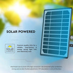 10W Naświetlacz solarny LED 1500LM / Bateria: Lithium Battery 3.7V 3600mA / Barwa: 6000K / Kolor: Czarny