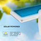 15W Lampa Solarna LED z Czujnikiem Ruchu / Bateria: LiFePO4 3.2V 6000mA / Barwa: 6000K+4000K / Kolor: Biała