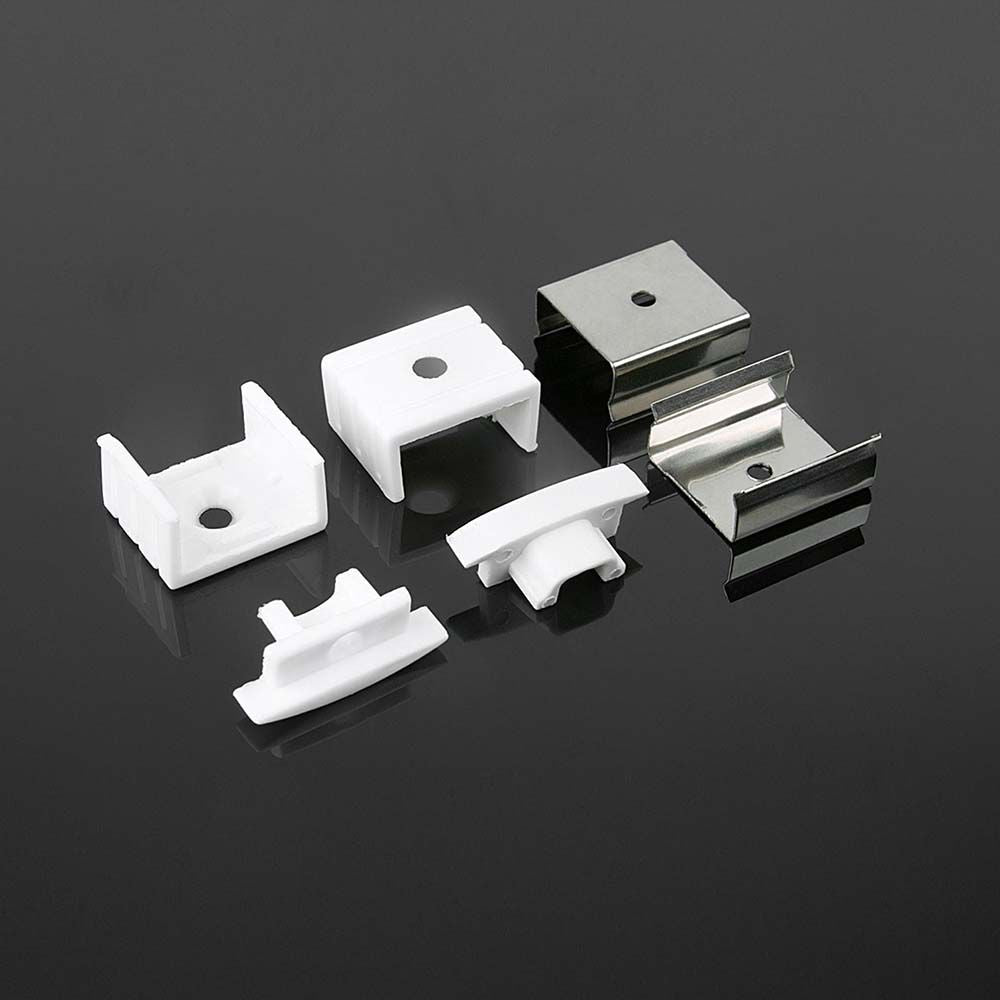 VT-8156 MOUNTING KIT WITH DIFFUSER FOR LED STRIP RECESSED 2000x23.6x6.9mm