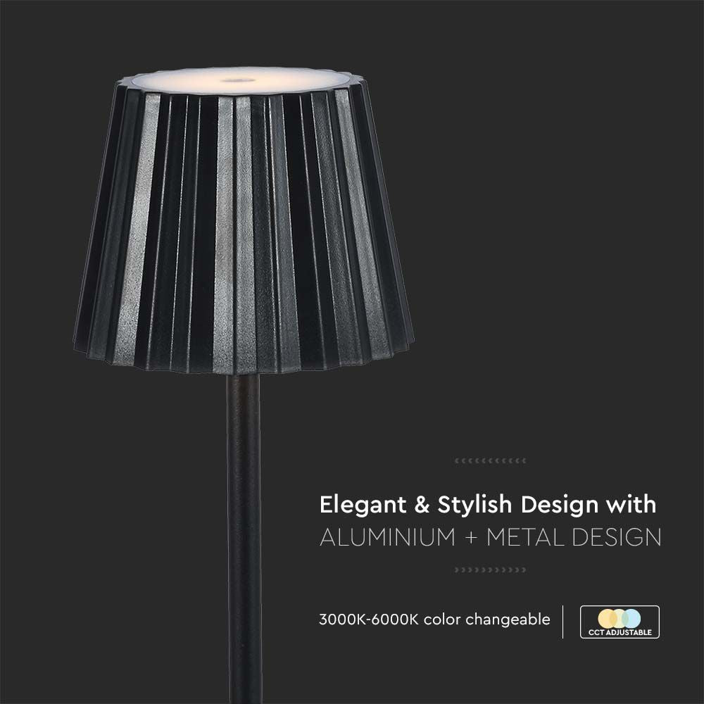 2W Lampa Biurkowa LED / Barwa: 3w1 / Czarna