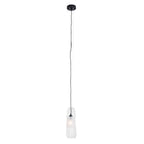 Maxlight Lampa wisząca Mauri - Metal + szkło transparentne - Czarny + szkło transparentne P0588