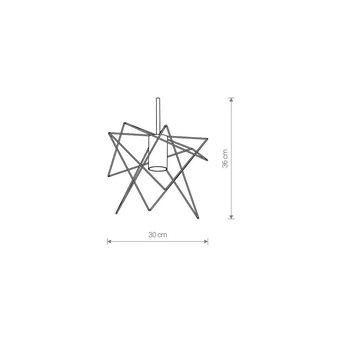 Nowodvorski Klosz / Oprawa CAMELEON GSTAR - Stal lakierowana - Czarny 10327