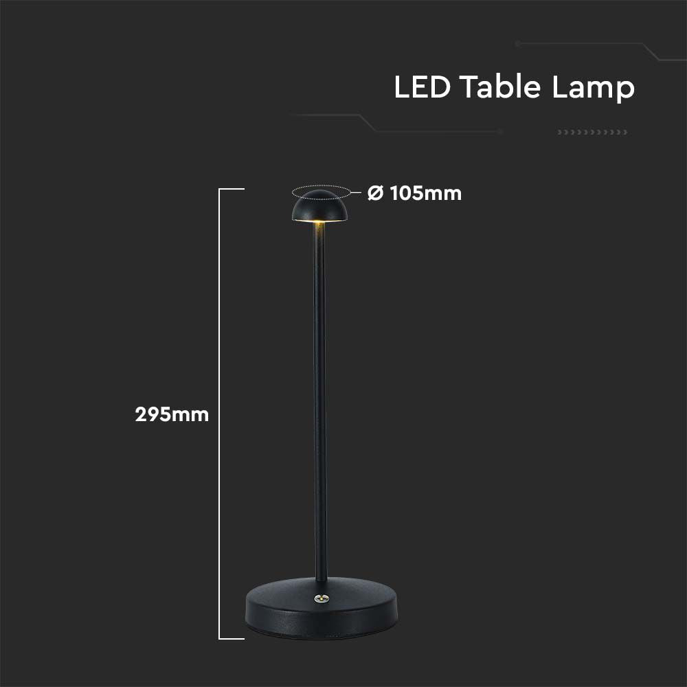 2W Lampa Biurkowa LED / Barwa: 3w1 / Czarna