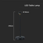 2W Lampa Biurkowa LED / Barwa: 3w1 / Czarna