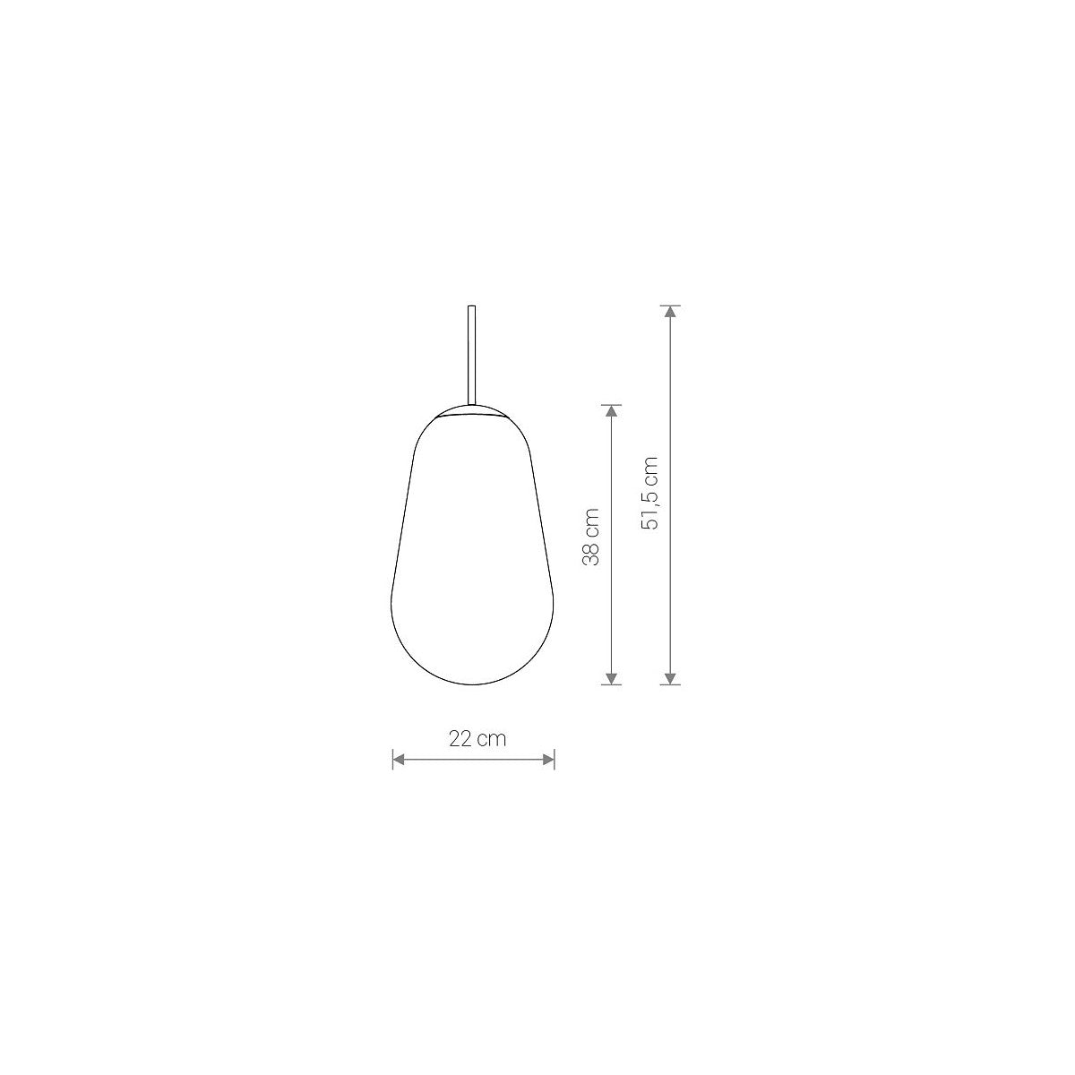 Nowodvorski Klosz / Oprawa CAMELEON PEAR M - Szkło - Transparentny I 10330