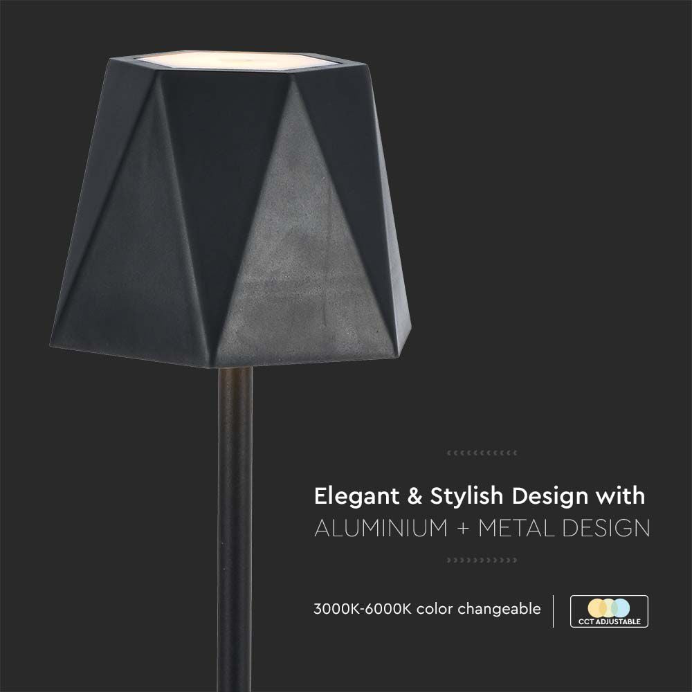 2W Lampa Biurkowa LED / Barwa: 3w1 / Czarna