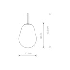 Nowodvorski Klosz / Oprawa CAMELEON PEAR S - Szkło - Transparentny I 10331