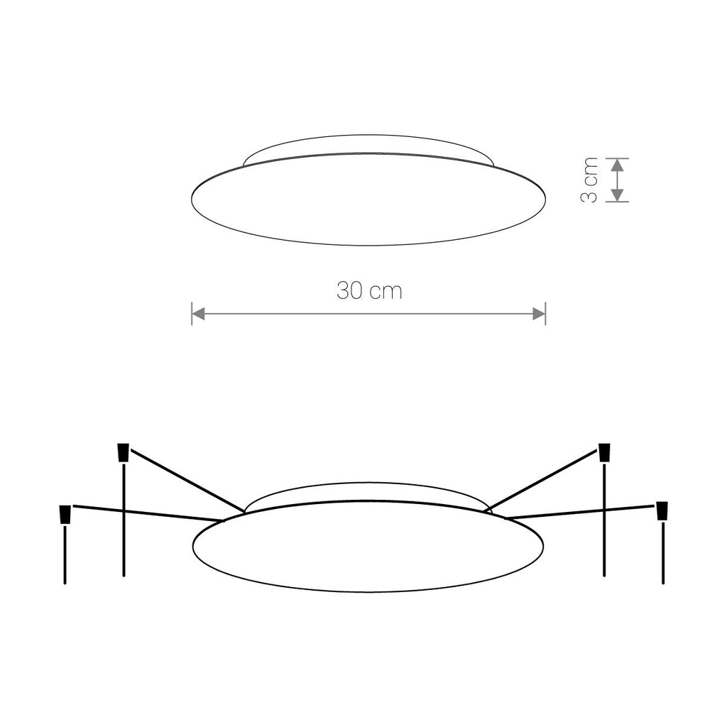 Nowodvorski Puszka CAMELEON CANOPY A 25W only LED 50/60Hz - Aluminium - Złoty 10336