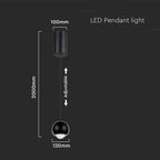 5W Sufitowa lampa LED / Barwa: 3000K / Obudowa: Czarna