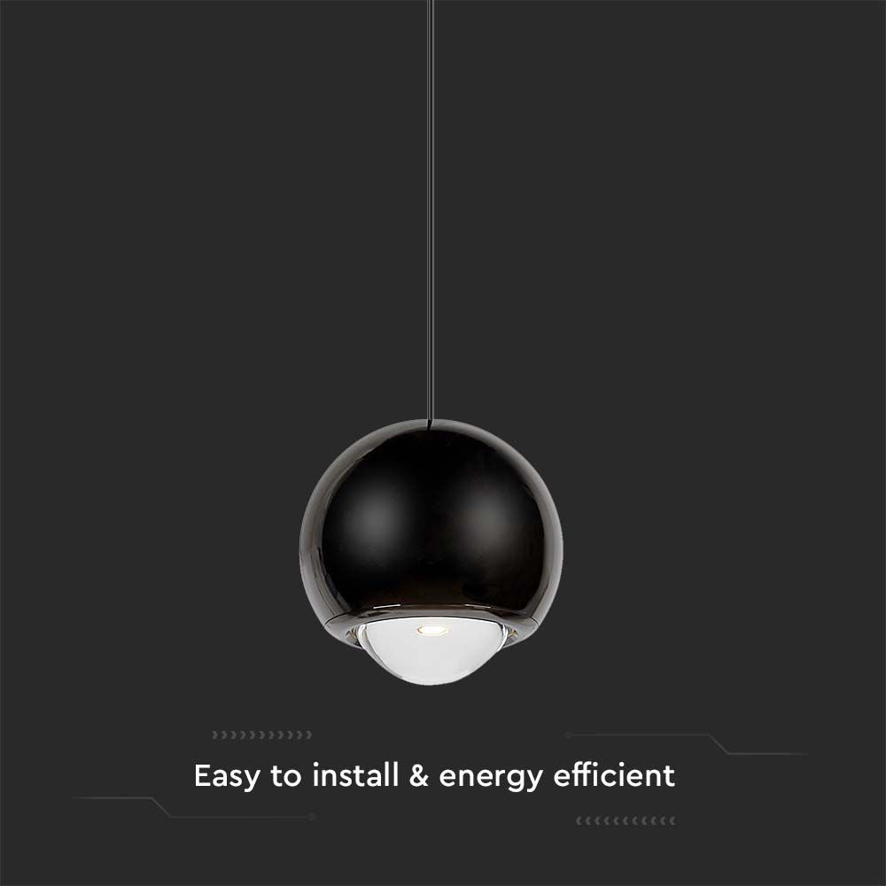 5W Sufitowa lampa LED / Barwa: 3000K / Obudowa: Czarna