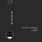 5W Sufitowa lampa LED / Barwa: 3000K / Obudowa: Czarna