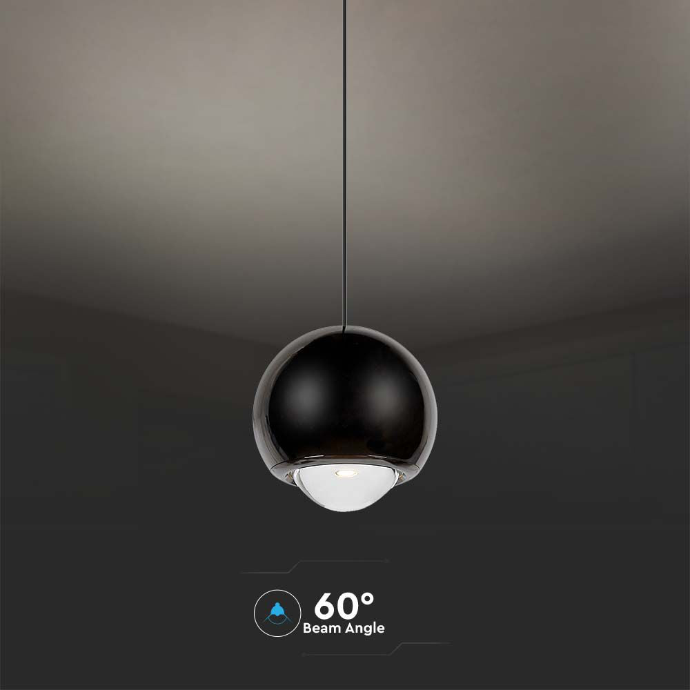 5W Sufitowa lampa LED / Barwa: 3000K / Obudowa: Czarna