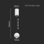 5W Sufitowa lampa LED / Barwa: 3000K / Obudowa: Biała