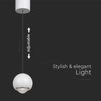5W Sufitowa lampa LED / Barwa: 3000K / Obudowa: Biała