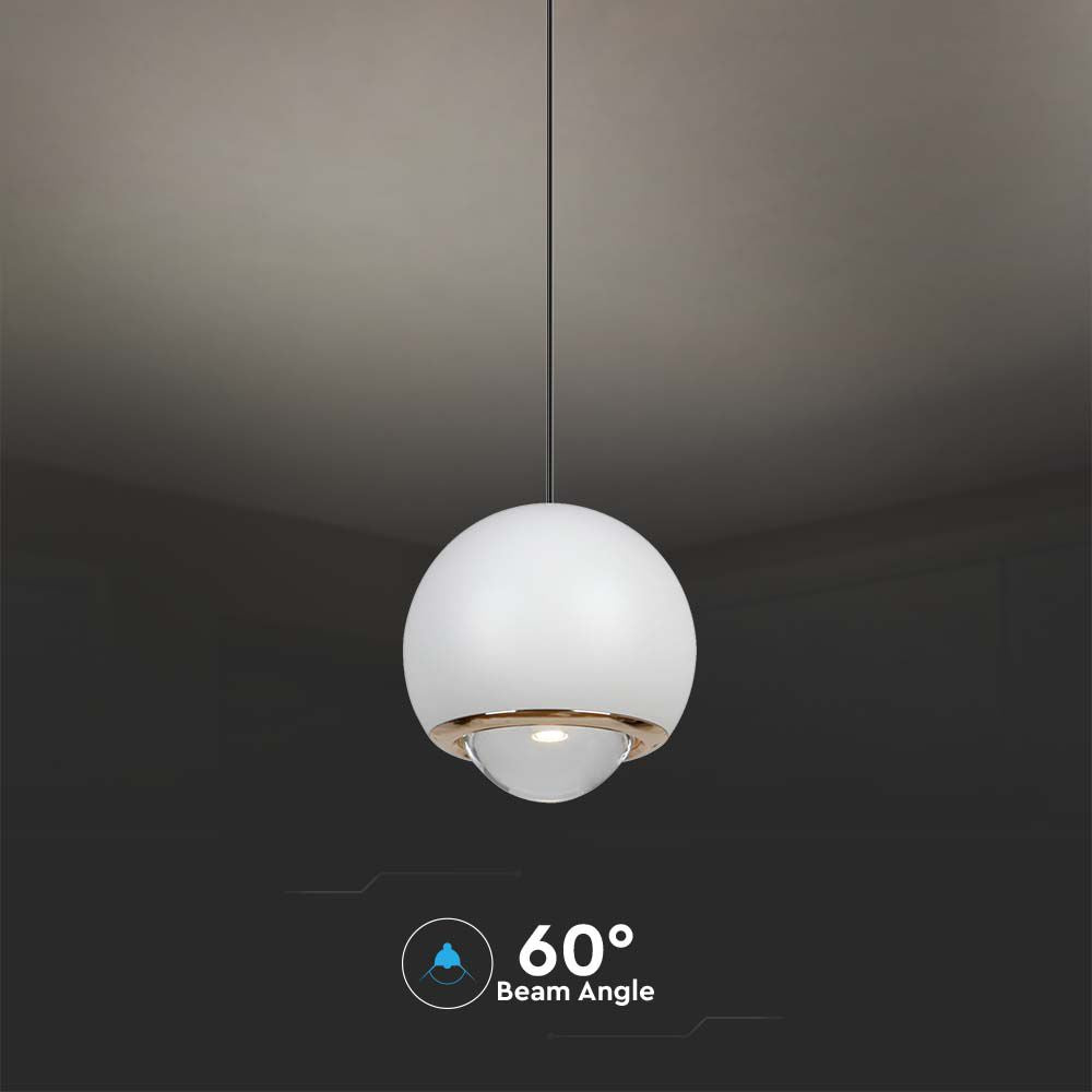 5W Sufitowa lampa LED / Barwa: 3000K / Obudowa: Biała