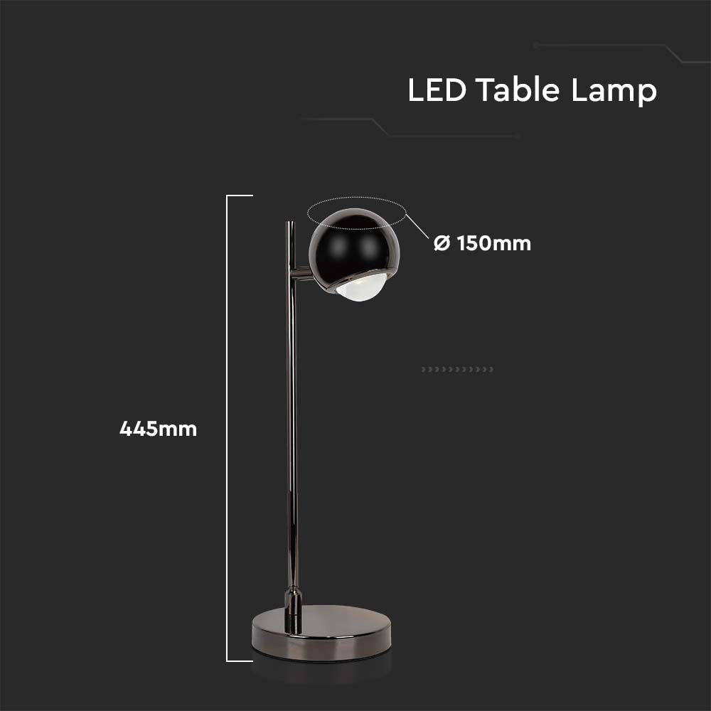 5W Lampka biurkowa LED / Barwa: 3000K / Obudowa: Czarna