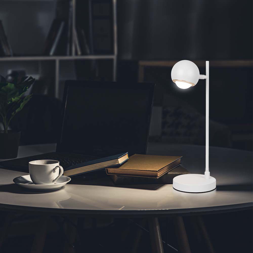 5W Lampka biurkowa LED / Barwa: 3000K / Obudowa: Biała
