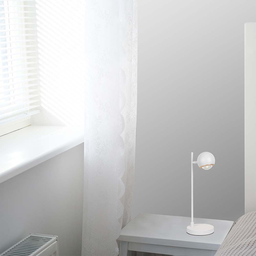 5W Lampka biurkowa LED / Barwa: 3000K / Obudowa: Biała