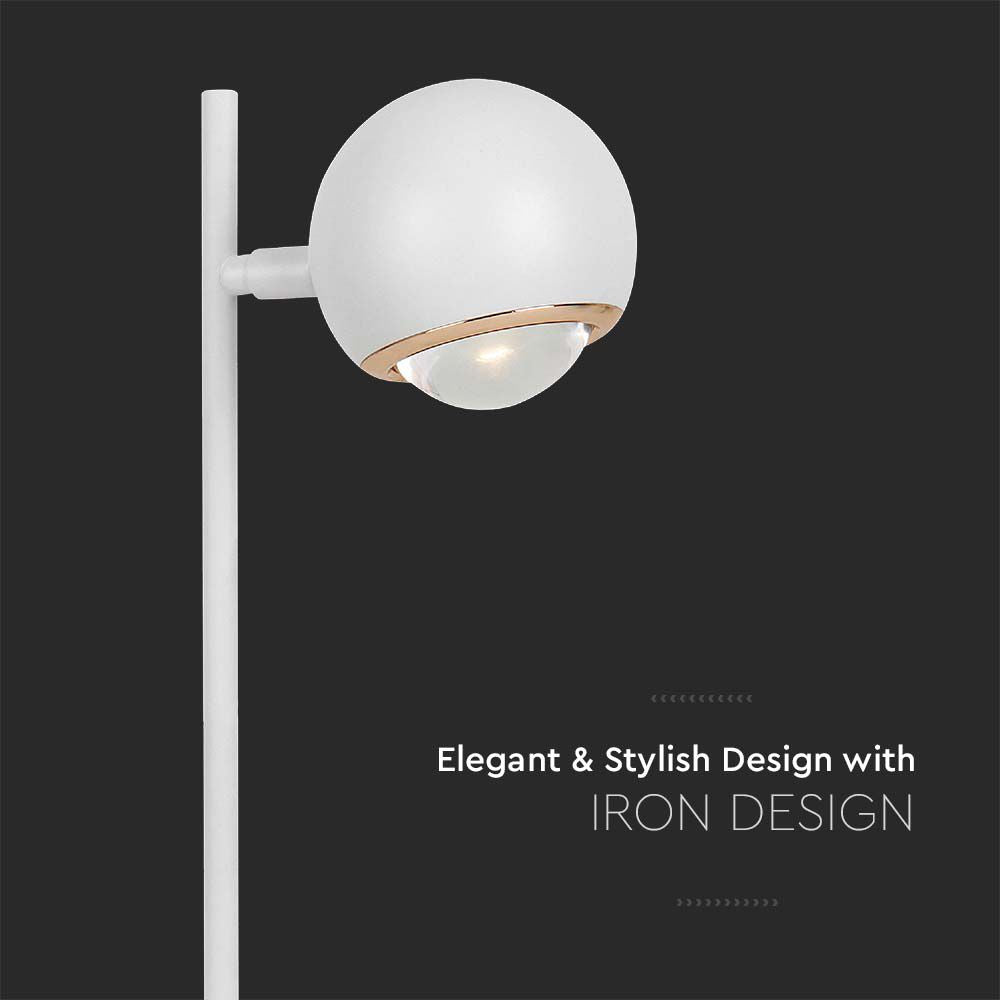 5W Lampka biurkowa LED / Barwa: 3000K / Obudowa: Biała