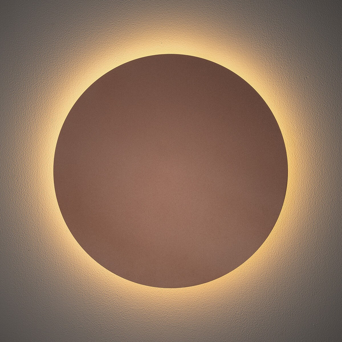 Nowodvorski Kinkiet RING LED L 13W 50/60Hz - Stal lakierowana - Satynowa miedź 10348 - lampa włączona