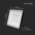 100W Naświetlacz SMD LED / Chip Samsung / Barwa: 6500K / Obudowa: Czarna