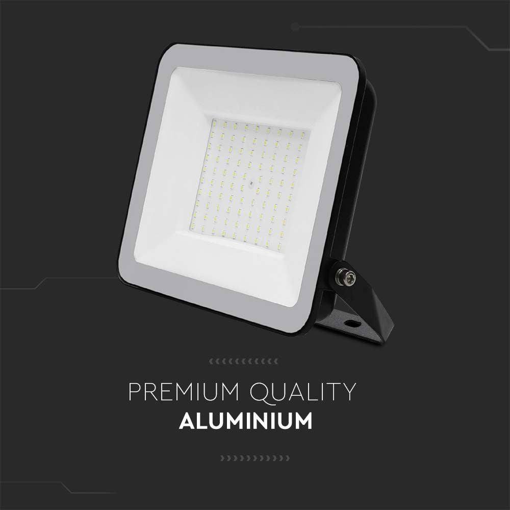 100W Naświetlacz SMD LED / Chip Samsung / Barwa: 6500K / Obudowa: Czarna