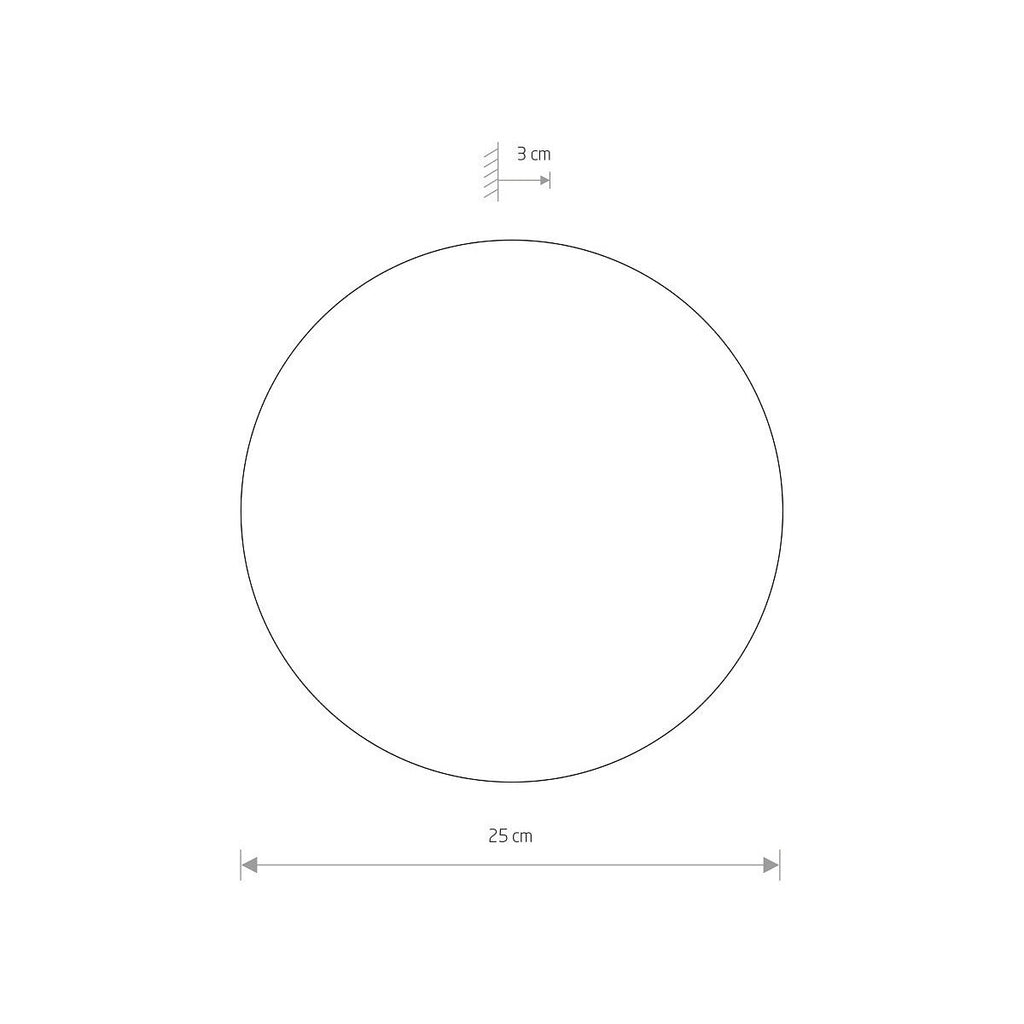 Nowodvorski Kinkiet RING LED M 10W 50/60Hz - Stal lakierowana - Satynowy złoty 10350