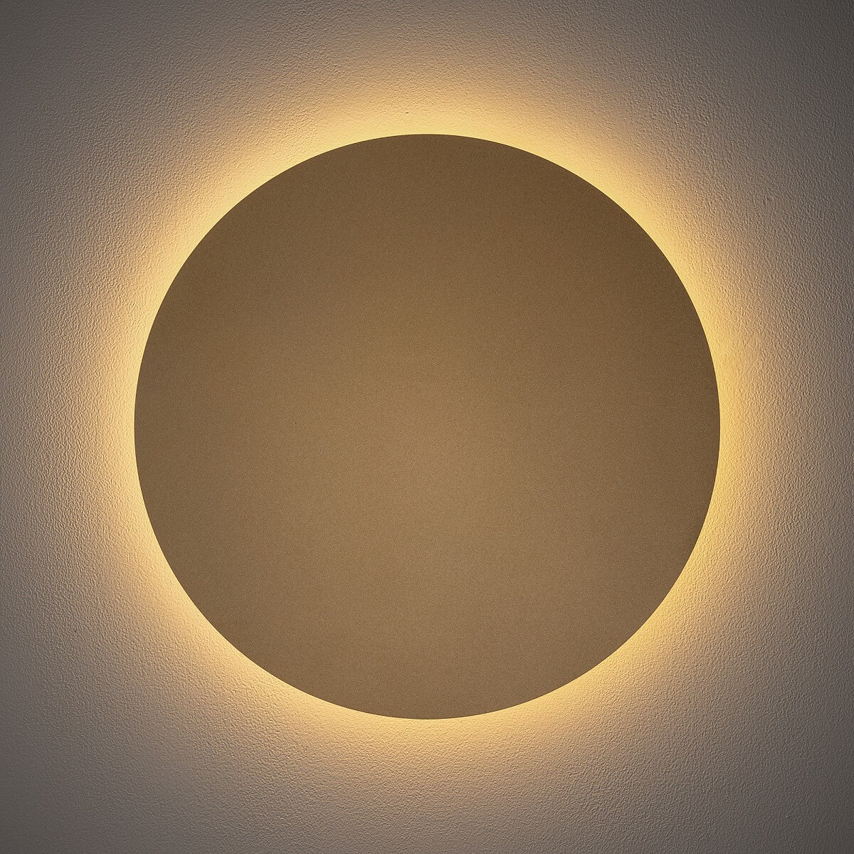 Nowodvorski Kinkiet RING LED L 13W 50/60Hz - Stal lakierowana - Satynowy złoty 10351 - lampa włączona
